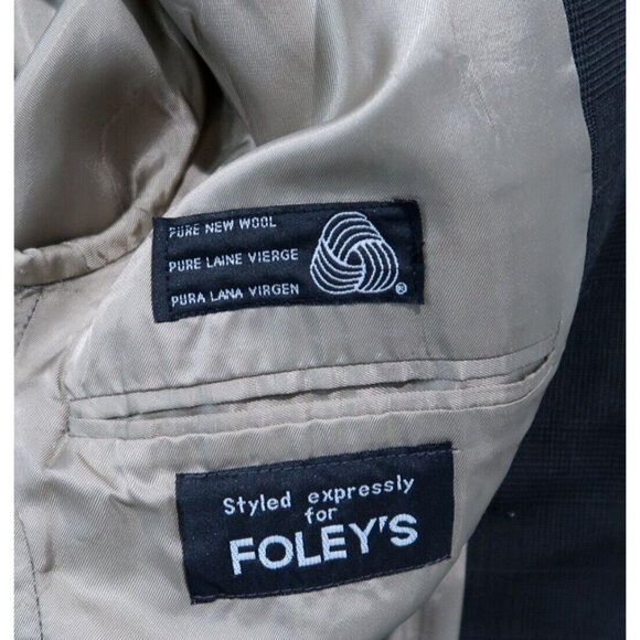 Chaps Ralph Lauren Blazer Mens 42S Gray Plaid 100% Wool Sports Coat Business - Picture 7 of 16